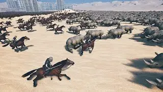 Can 40,000 Cavalry Stop 10,000 Rhinos? | Ultimate Epic Battle Simulator | UEBS