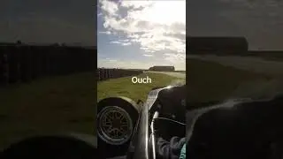 Crash onboard, 2018, misconfigured launch and traction control settings meant a trip to barriers 🙈