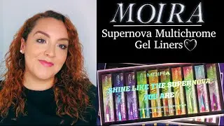 Многоцветные гелевые лайнеры Moira Supernova | Образцы + демонстрация