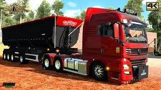 Diretão VW Meteor 28.460 Pressão (40 t) Guerra 4 Eixos Carga Brita Ets2 V1.57