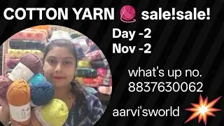 Cotton yarn 🧶 sale! small business owner from Punjab 🤗 #crochet#knittingsweater
