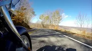 Two wheels, One road and a beautiful Autumn day.  On the last day of October.