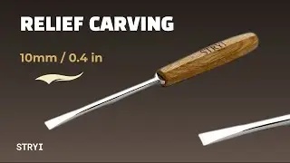 STRYI 10mm Fishtail Chisel &ndash; Sharp Detail Cuts #wood #carvingtools