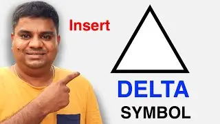 How to insert Delta Symbol in Google Sheets