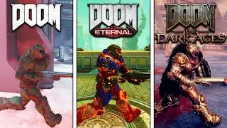 WALKING/RUNNING SPEED COMPARISON | DOOM 2016 vs DOOM ETERNAL vs DOOM: THE DARK AGES