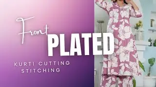 Latest cord set cutting stitching || front Plated A-line  Frock/kurti/Coat set/co ord set/co-ord set