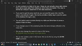 SQL View. Session 21