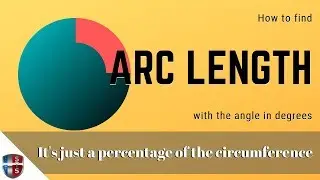 How to calculate the arc length when the angle is in degrees