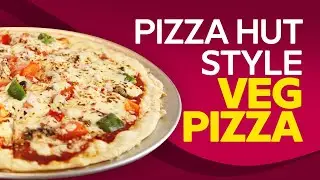 Pizza Hut Style Veg Pizza  | Veggie Pizza recipe | Homemade Vegetarian Pizza Recipe#food #kfc