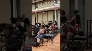 NYO Jazz in rehearsal - Uneven Pieces