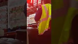 What it looks like working merchandise at sams club
