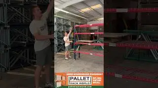 Check out this used light-duty racking and shelving system with Landon from Pallet Rack World! 💪