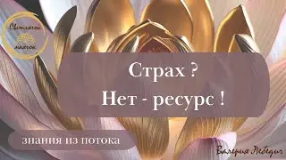 Страх?  Нет  - ресурс!