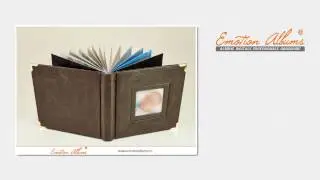 Album foto cu rama dubla | Albume digitale nunta su botez din piele | Emotion Albums