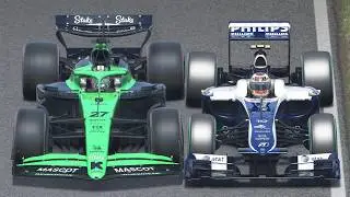 Nico H&uuml;lkenberg Podium Tribute - 2010 Williams FW32 vs 2025 Kick Sauber C45 at Silverstone