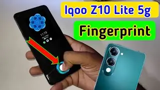 Iqoo z10 lite 5g in display fingerprint setting/Iqoo z10 lite fingerprint screen lock/fingerprint