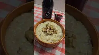 Risotto porcini e pancetta di Suino Nero. #ricettatradizionale #cucinafacile #calabria  #tappatumi