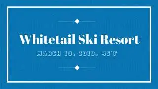 Snowboarding at Whitetail Ski Resort - Spring Skiing