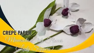 How to Make Paper Lady Slipper |  #paperflower #papercraft #howto #how #diy 