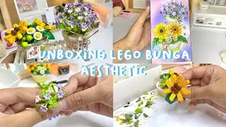 |ASMR| Unboxing + Rakit Lego Bunga Aesthetic✨brick speed build
