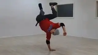 tutorial BBoy one elbow - one hand