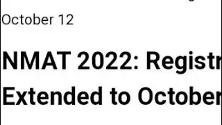 NMAT 2022 REGISTRATION DATE EXTENDED, HOW TO APPLY,EXAM,ADMIT CARD,RESULT DATE RELEASED,LATEST NEWS