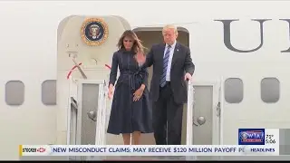 Crowd Gathers at Johnstown Airport for President Trump's Visit