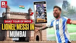 Lionel Messi Arrives in Mumbai for GOAT Tour of India | Fans Flood Airport to Welcome Star | LIVE