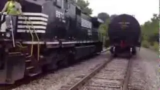 Locomotive Running On Abandoned Railway Spur!