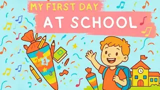 🎒My First Day at School🎶Kids Song #kidssongs #kidsmusic #forkids #kidssong #new #song #englishsongs