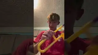 My 3-D printed piccolo trombone #trombone #band #trumpet #piccolo #piccolotrombone #marchingband