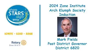 PDG Mark Fields Arch Klumph Society Induction