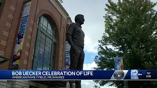 Fans share memories of Bob Uecker at American Family Field before celebration of life