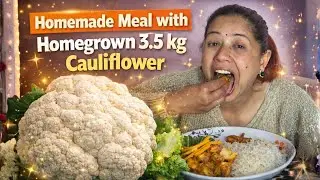 Home Grown Cauliflower with Rice & Tomato Pickle | Simple Nepali Homemade Meal