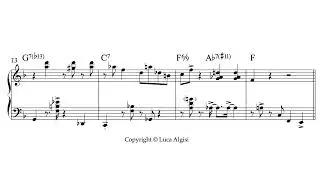 i mean you - fred hersch (32 bars solo transcription)
