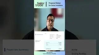 Solartrade Proposal Maker | Project Summery and Cost Analysis