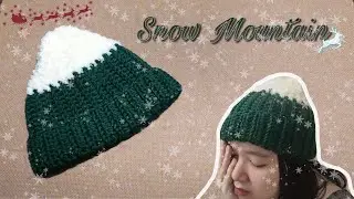 Snow Mountain Hat || How to crochet a warm, cute hat || Winter crochet