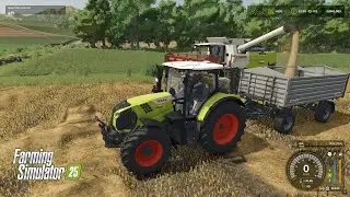Farming Simulator 25 Pallegney B&uacute;za arat&aacute;s #05 Claas Evion 450, Claas Arion 660