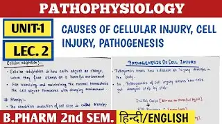 Cellular injury । Causes of cellular injury । Pathogenesis । Unit 1। Pathophysiology ।
