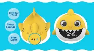 How to Play Sleep Sounds | Pinkfong Baby Shark Alarm Clock + Bluetooth Speaker ALM204