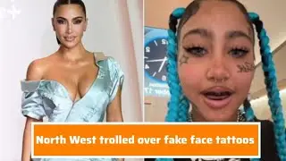 Kim Kardashian CLAPS BACK after North West trolled over fake face tattoos and grillz