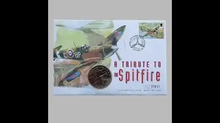 1997 A Tribute To The Spitfire 1 Crown Isle of Man Coin Cover - IOM First Day Cover by Mercury