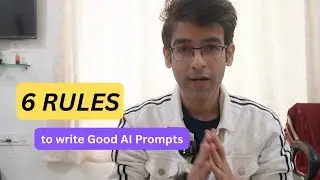 6 Rules to Write AI Prompts | Prompt Engineering | CODZIFY 🚀