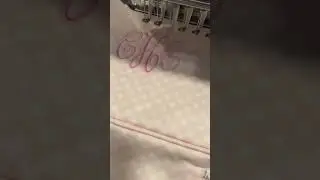 Monogramming for back to school! #embroidery #monogram #asmr