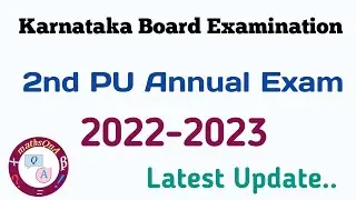 2nd PU Time Table 2022-2023 | Annual exam 2023 | Karnataka Board Exam 2023 | #Mathsqna