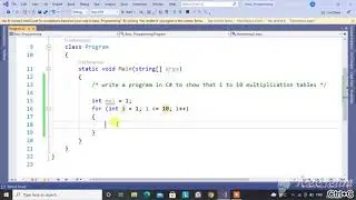 Create Multiplication Table in C#