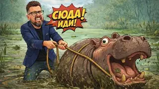 Ох, нелёгкая это работа — из болота тащить бегемота!