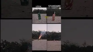 Local vs standard brand of fireworks 🧨|shoking reaction |#diwali #fireworks #trending #viral #shorts