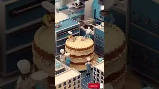 🚀 Miniature Chefs Working on a Giant Cake! 🍰✨ (Surreal Macro Shot)