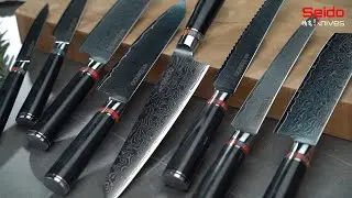 Classic 8 Piece Professional Knife Set | Seido Knives